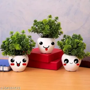 Set of 3 Artificial Plant For Home Decor or Office Décor Also Plant Suitable For Table 