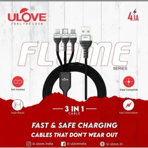 ULOVE FLAME 3IN 1 FAST SAFE CHARGING 