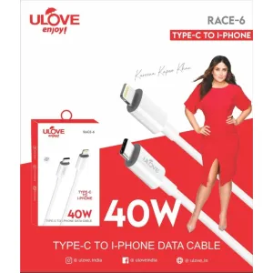 ULOVE TYPE-C TO IPHONE DATA CABLE 40W
