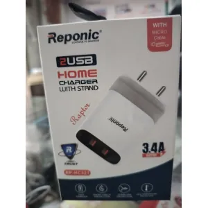 Reponic 2USB HOME CHARGER WITH STAND