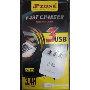 P-ZONE. FAST CHARGER WITH USB CABLE 