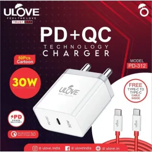 ULOVE PD-QC TECHNOLOGY CHARGER (30W)