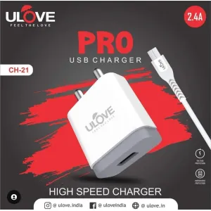 ULOVE PRO CHARGER (V8)WITH USB CABLE 