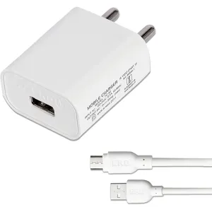 Erd mobile fast charger 2.0amp with micro usb cable- White
