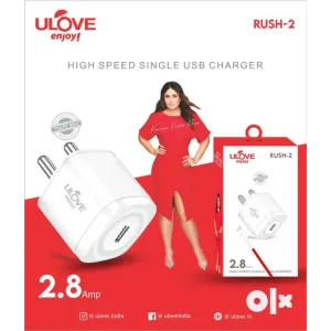 ULOVE V8 CHARGER WITH USB CABLE 