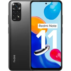 Redmi Note 11 (Space Black, 4GB RAM, 64GB Storage)|90Hz FHD+ AMOLED Display | Qualcomm® Sn