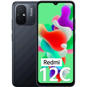 Redmi 12C (Matte Black, 4GB RAM, 64GB Storage)

