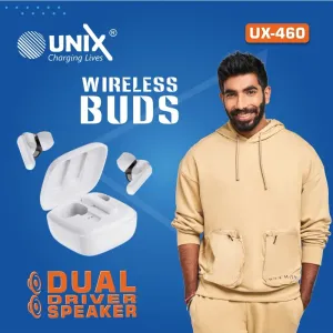 UNIX WIRELESS EAIRBUDS (WHITE)