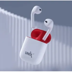 UNIX TRUE WIRELESS IN-EAR HEADSET WITH CHARGING CASE (white)