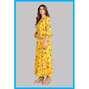 Womens Printed Crepe Dress