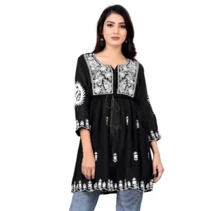 Grey Georgette western style tunic