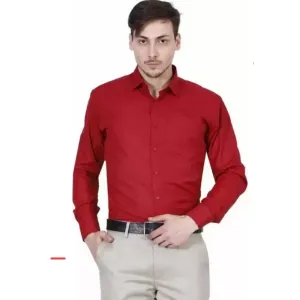 Men's Regular Fit Cotton Solid Casual Shirts