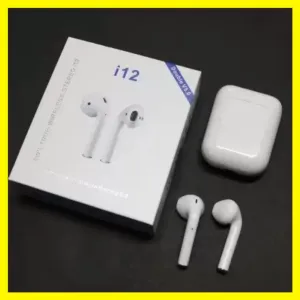 I12 White Bluetooth Airbuds Bluetooth Headphones