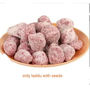 Imly Laddu Tangy flavour (with seeds) 1 small pack Rs.50 (apx:100gms) 