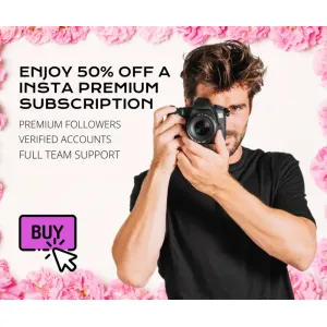 INSTA PREMIUM SUBSCRIPTION WITH 50% DISCOUNT