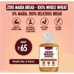 Zero Maida 100% Whole Wheat Bread 350g