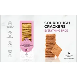 Everything Spice Sourdough Crackers 