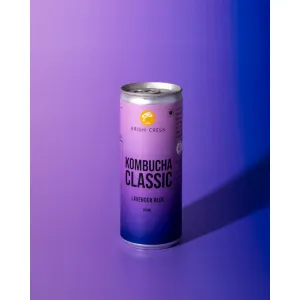Lavender Blue Kombucha Can