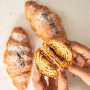 Chocolate & Salted Caramel Crossiant (Pre Orders Only)
