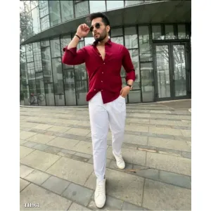 Trendi fasion shirt and paint for man