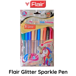 Flair Glitter Sparkle Pen(Pack of 10) 