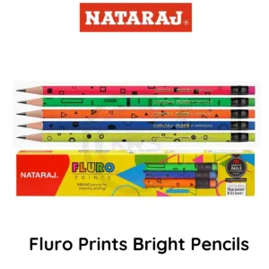 Nataraj Fluro Prints Bright Pencils