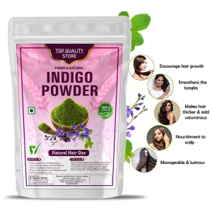 Top Quality Store Indigo Powder Organic For Hair Pure Neel Powder For Natural Hair , Black 100Gm