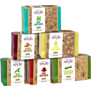 Khadi Mauri herbal Ayurvedic assorted bathing body wash pack of 6