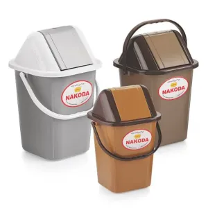 Nakoda Square 14 ltr Dustbin with Swing Lid