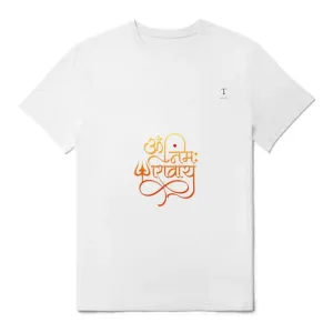 Mahadev t-shirt white Fornt