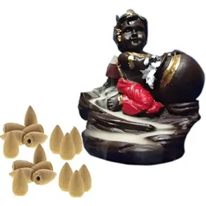 Maakhan Krishna Smoke Fountain With 10pc Smoke Cons