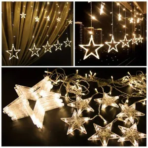 6*6 Star Curtain Light With Different Flashing Modes (LED)⭐