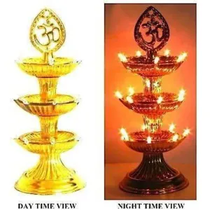 3 Layer Diya's With 21 Led Light