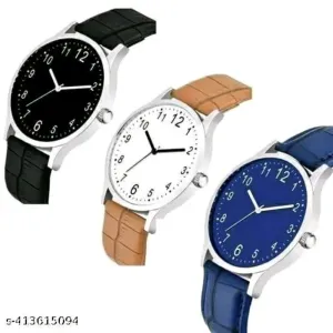 Men different colors combo of 3 watches