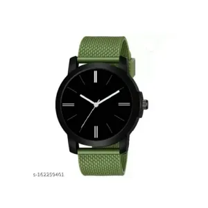 Men Olive green alalog watch