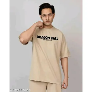 Men anime both side printed t-shirt