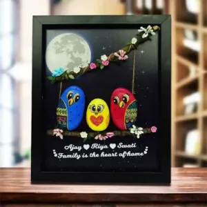 Beautiful family pebbles