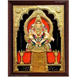 Iyyappan Tanjore painting 01 - 28*22*2