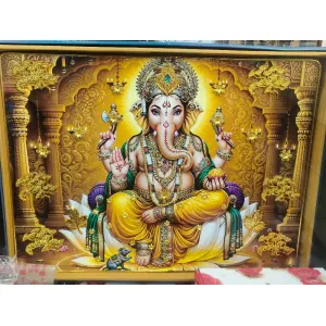 Ganesha Beaded work Frame