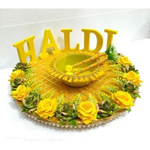 Haldi Plate decor 