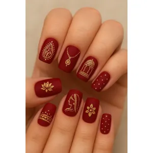 Wedding press on nails 
