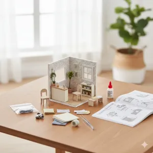 3D Miniature making diy kit 