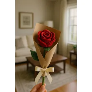 Single rose bouquet 