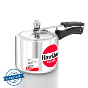 Hawkins Classic Tall (CL3T) 3 L Pressure Cooker (Aluminium)