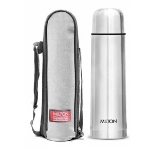MILTON Thermosteel Flip Lid 500 ml Flask (Pack of 1, Silver, Steel)