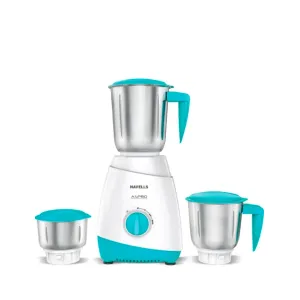 HAVELLS 3 JAR MIXER GRINDER 550 W Mixer Grinder (Aspro | 3 Jars | WHITE-LIGHT BLUE)
