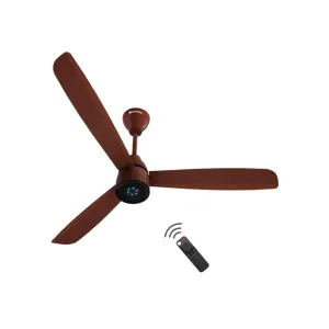 Atomberg Renesa Prime Remote 5 Star 1200 3 Blade Ceiling Fan (Gloss Brown)