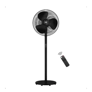 Atomberg Renesa BLDC Motor with Remote 5 Star 400 3 Blade Pedestal Fan(Midnight Black Pac)