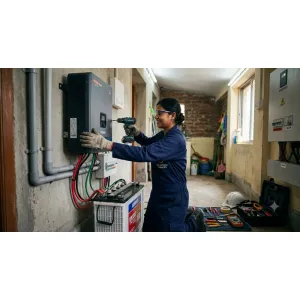 Battery inverter installation 