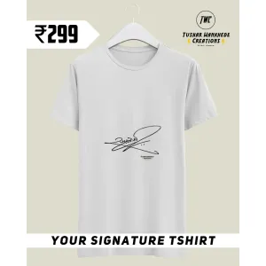 Customized Signature Tshirt